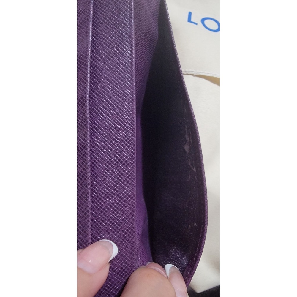 Louis Vuitton Yellow Epi Leather Yen Long Wallet Purple Interior Made in Spain - Picture 11 of 16